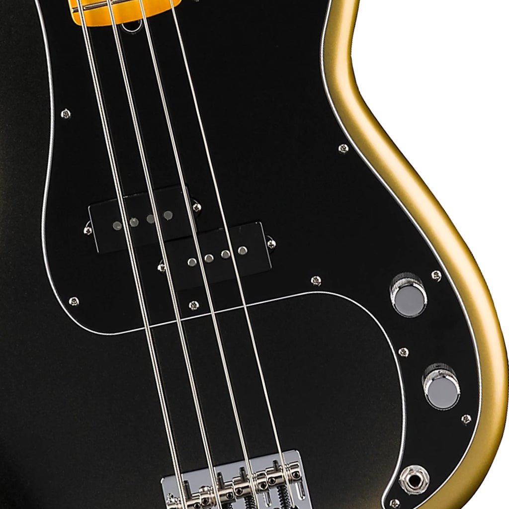 Fender Limited Edition American Professional II Precision Bass Maple Fingerboard - Eclipse Bass Guitars Sky Music