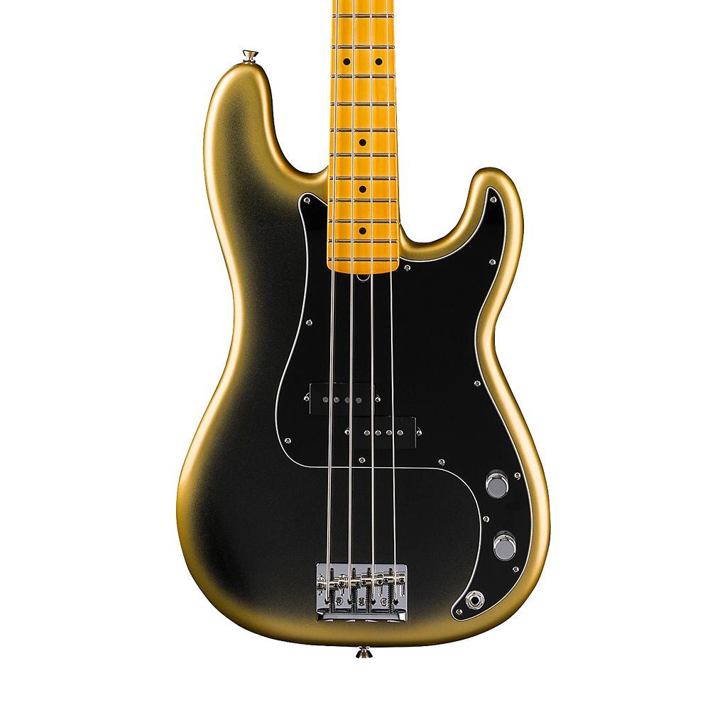 Fender Limited Edition American Professional II Precision Bass Maple Fingerboard - Eclipse Bass Guitars Sky Music