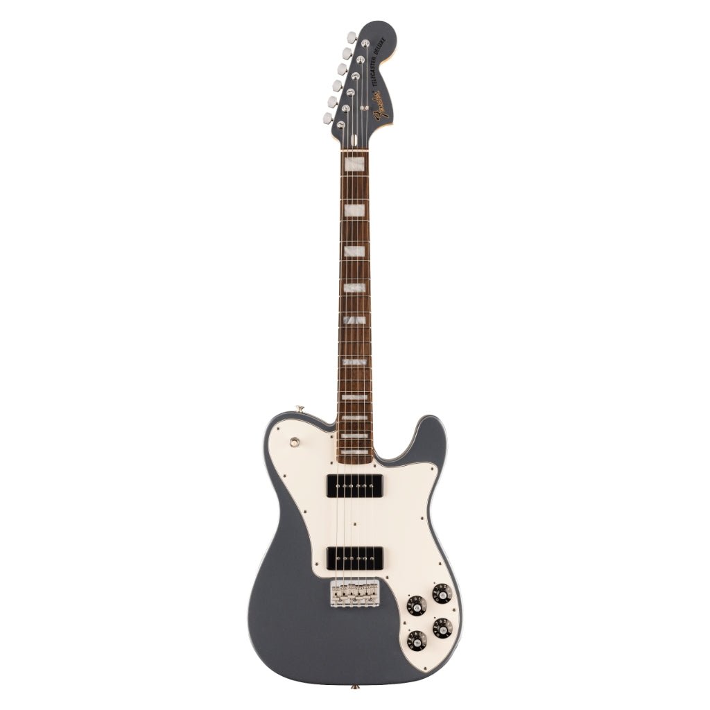 Fender Limited Edition Chris Shiflett Cleaver Telecaster Deluxe Charcoal Frost Metallic Electric Guitars Sky Music
