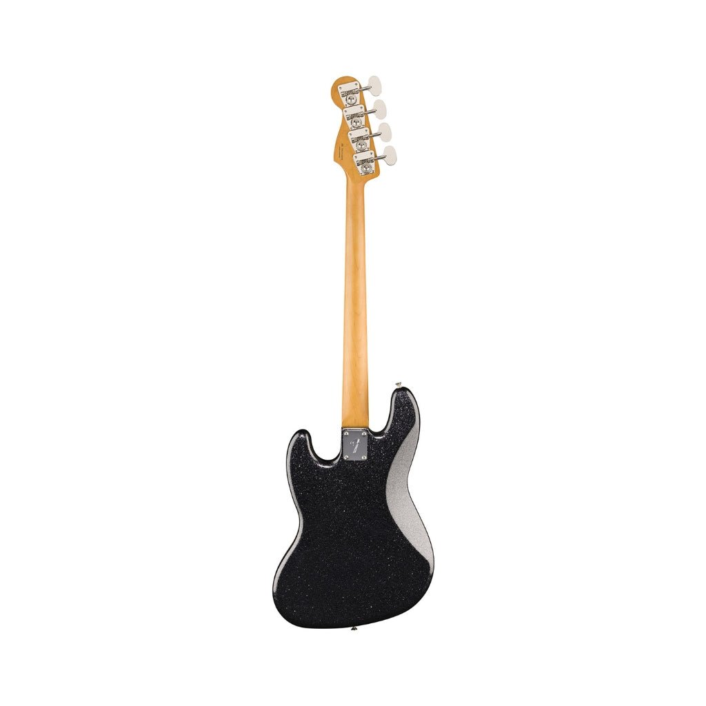 Fender Limited Edition Foil Jazz Bass Ebony Fingerboard - Black Sparkle Bass Guitars Sky Music