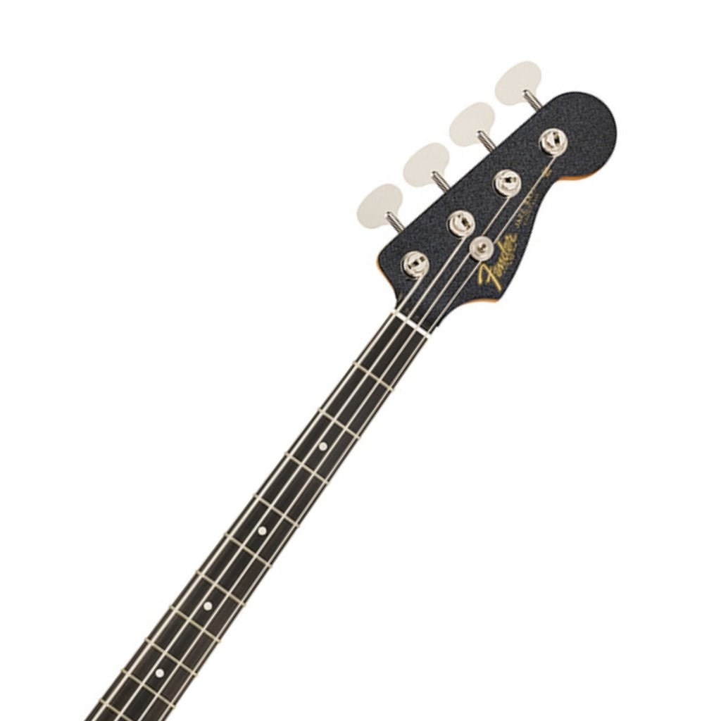 Fender Limited Edition Foil Jazz Bass Ebony Fingerboard - Black Sparkle Bass Guitars Sky Music