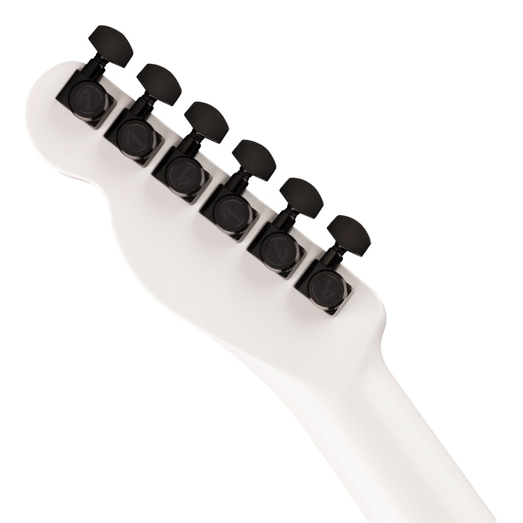 Fender Limited Edition Jack White Triplesonic Acoustasonic Telecaster with Ebony Fingerboard - Arctic White and Black Top Acoustic Guitars Sky Music
