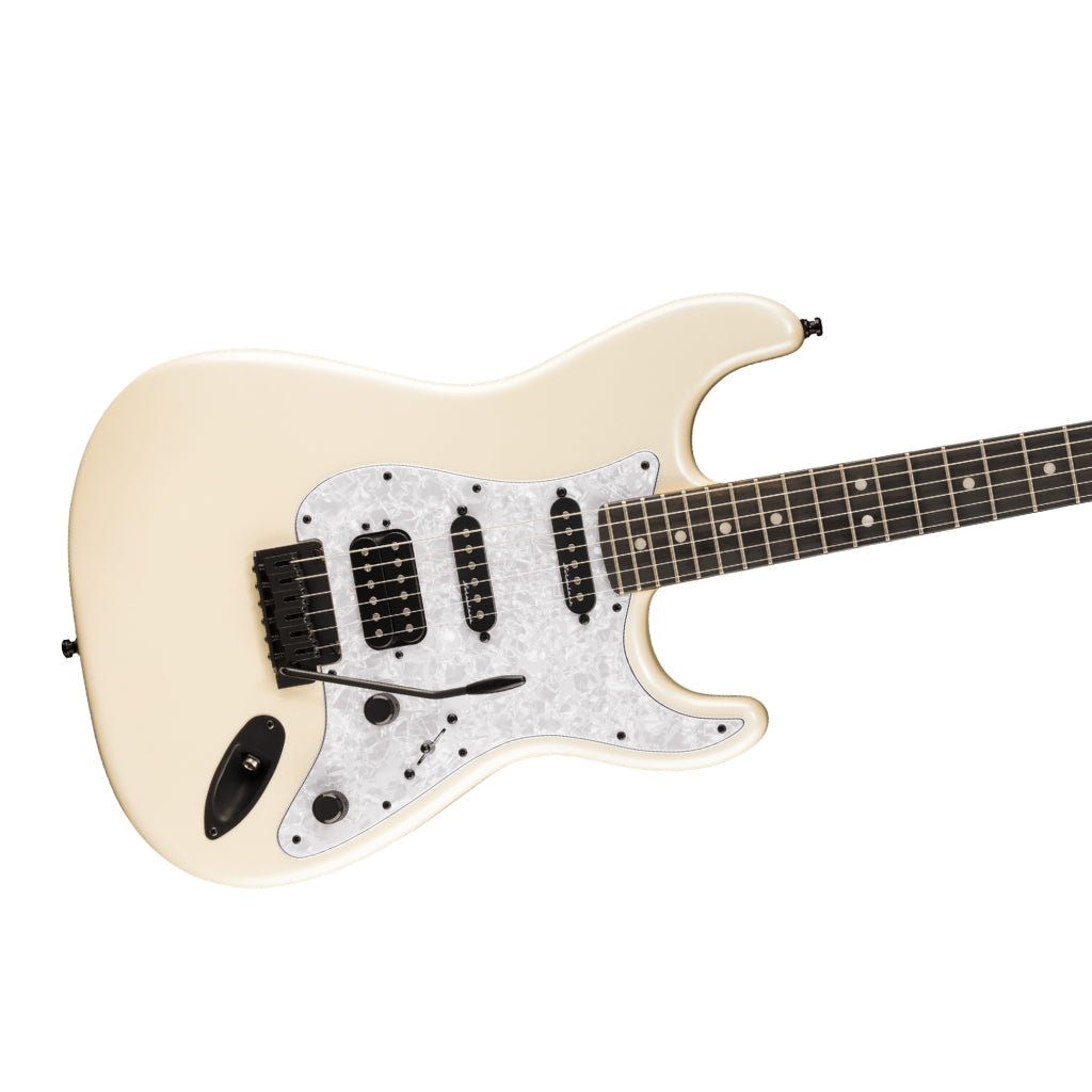 Fender Limited Edition Player Fusion Stratocaster HSS Electric Guitar - Olympic Pearl, Ebony Fingerboard Electric Guitars Sky Music