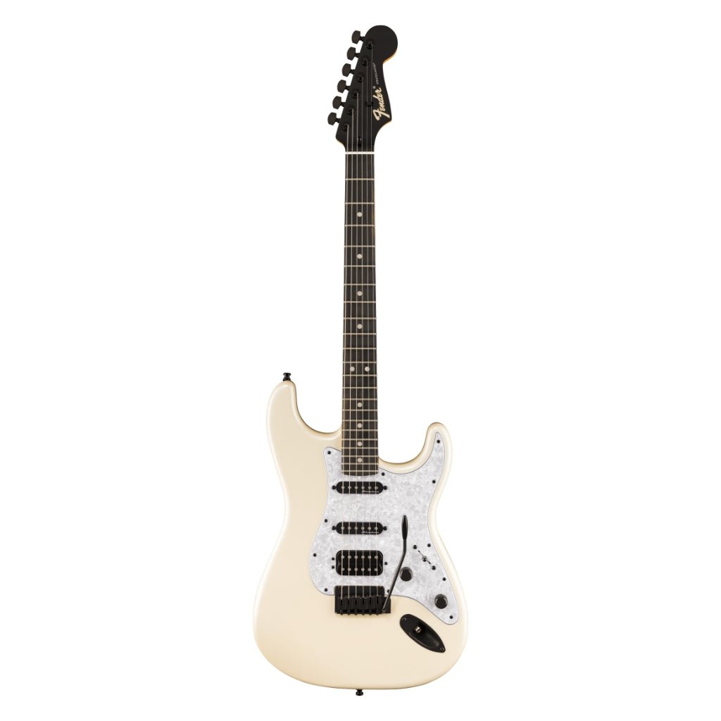 Fender Limited Edition Player Fusion Stratocaster HSS Electric Guitar - Olympic Pearl, Ebony Fingerboard Electric Guitars Sky Music