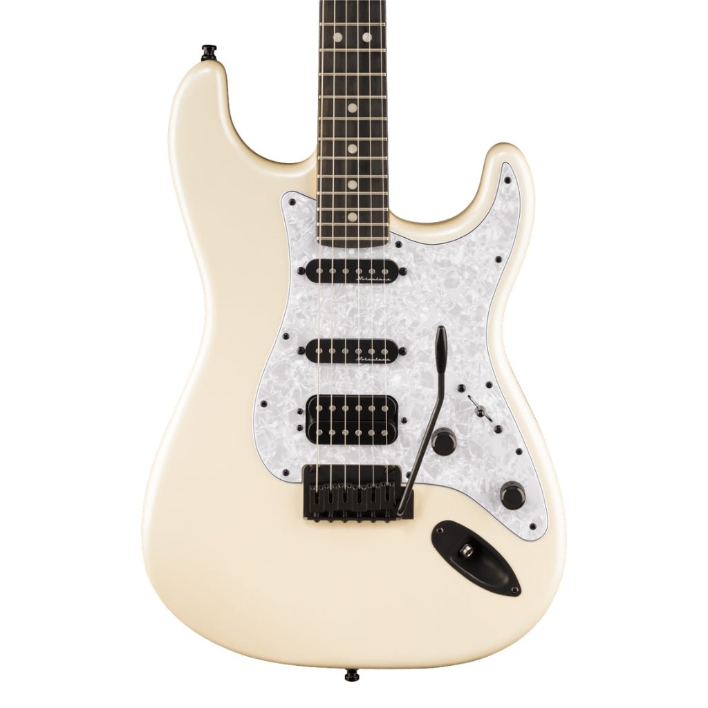 Fender Limited Edition Player Fusion Stratocaster HSS Electric Guitar - Olympic Pearl, Ebony Fingerboard Electric Guitars Sky Music