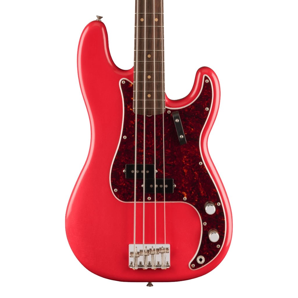 Fender Limited Edition Vintera II Road Worn '60s Precision Bass - Fiesta Red, Rosewood Fingerboard Bass Guitars Sky Music