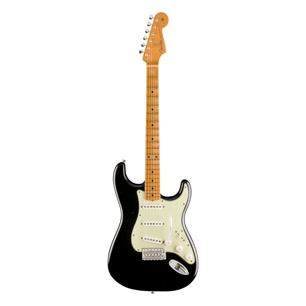 Fender Limited Vintera II Road Worn '60s Stratocaster Electric Guitar - Black, Maple Fingerboard Electric Guitars Sky Music