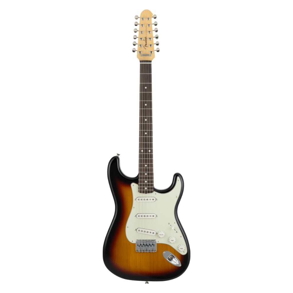 Fender Made in Japan 12-String Limited Stratocaster - 3-Color Sunburst, Rosewood Fingerboard Electric Guitars Sky Music