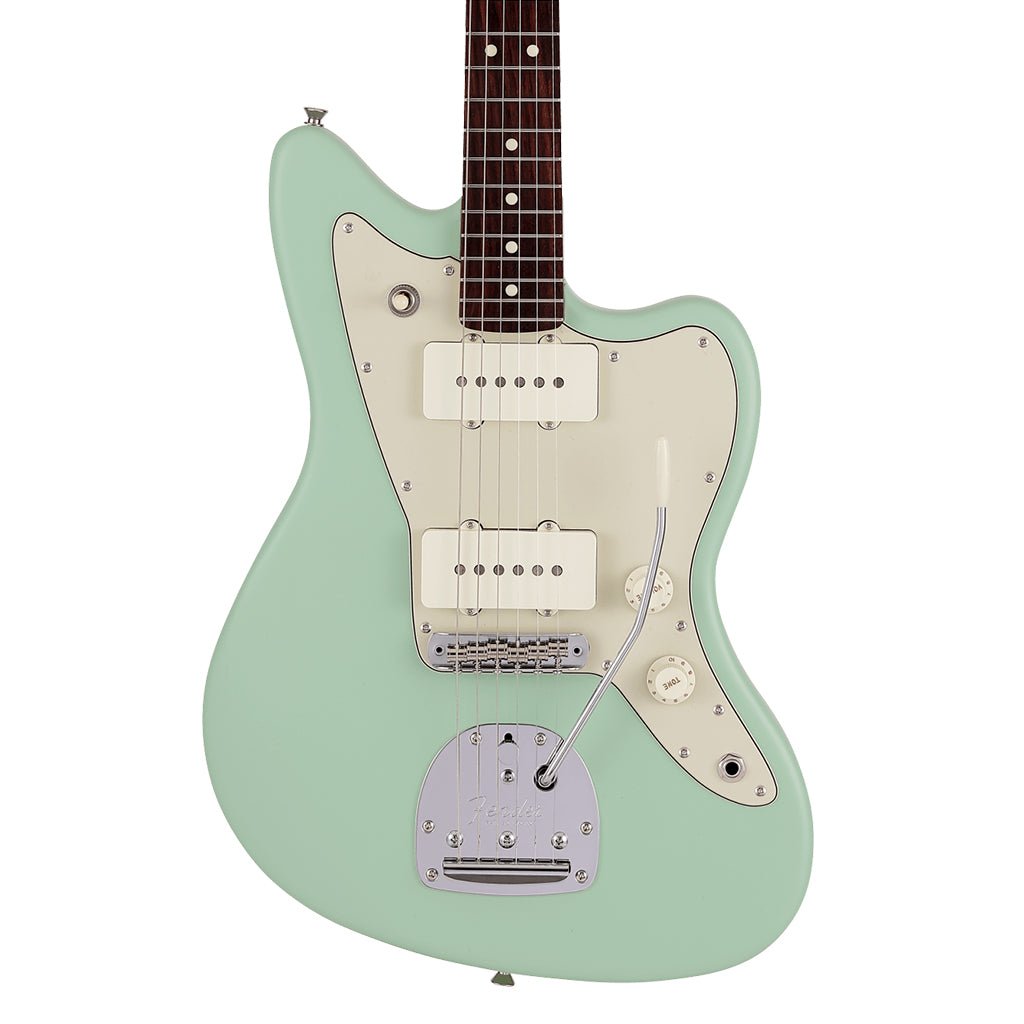 Fender Made in Japan Junior Collection Jazzmaster®, Rosewood Fingerboard, Satin Surf Green Electric Guitars Sky Music