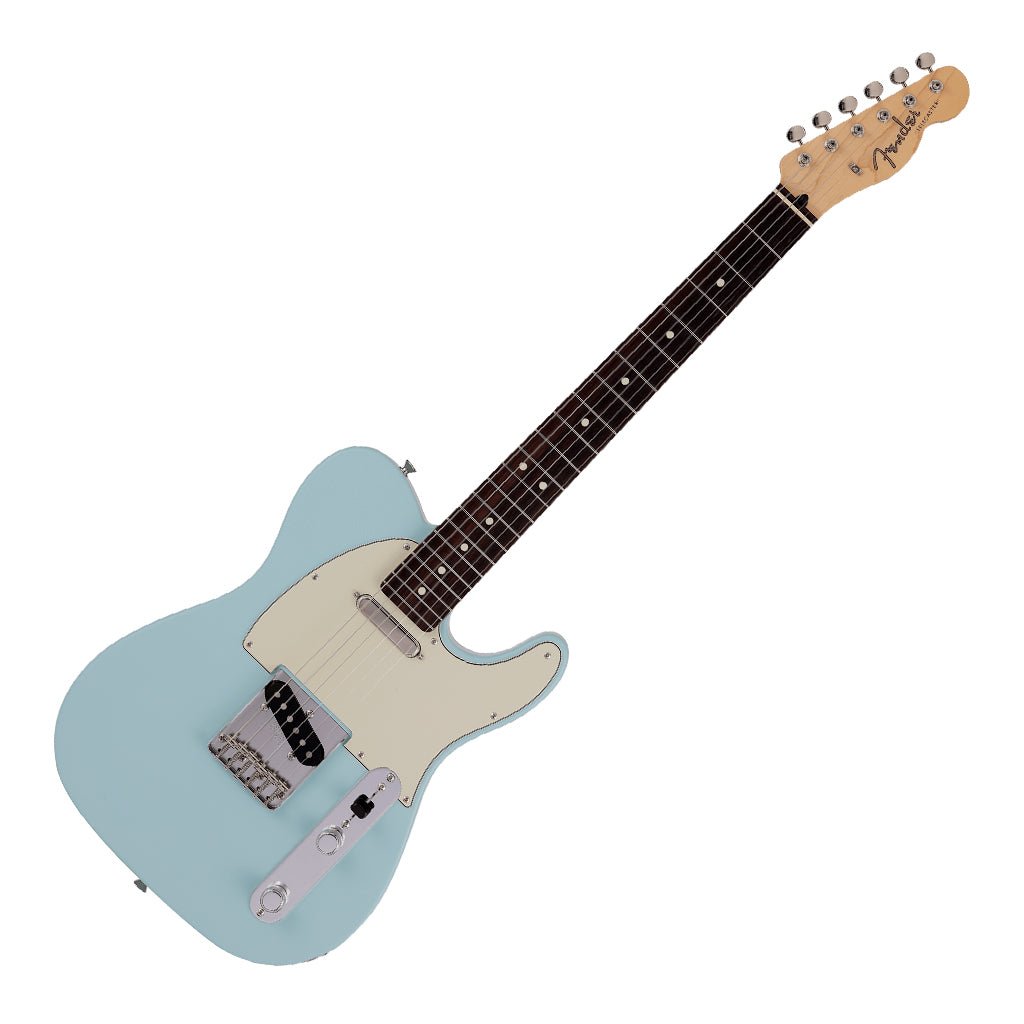 Fender Made in Japan Junior Collection Telecaster®, Rosewood Fingerboard, Satin Daphne Blue Electric Guitars Sky Music