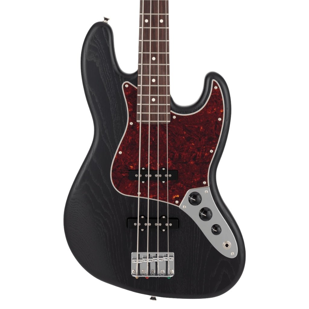 Fender Made in Japan Limited Jazz Bass Raw - Ash Black Bass Guitars Sky Music