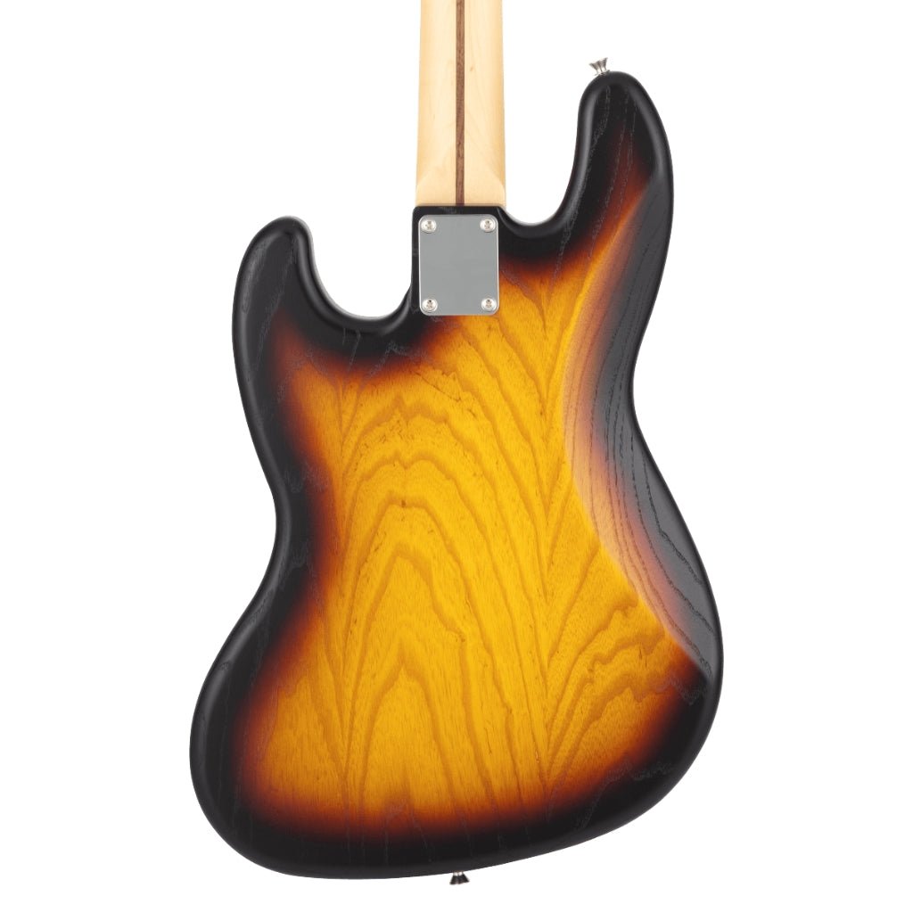 Fender Made in Japan Limited Raw Ash Jazz Bass - 3 Color Sunburst, Rosewood Fingerboard Bass Guitars Sky Music