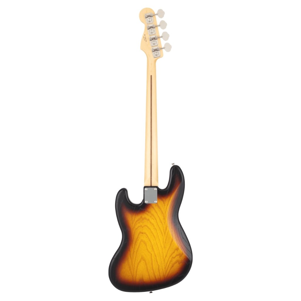 Fender Made in Japan Limited Raw Ash Jazz Bass - 3 Color Sunburst, Rosewood Fingerboard Bass Guitars Sky Music