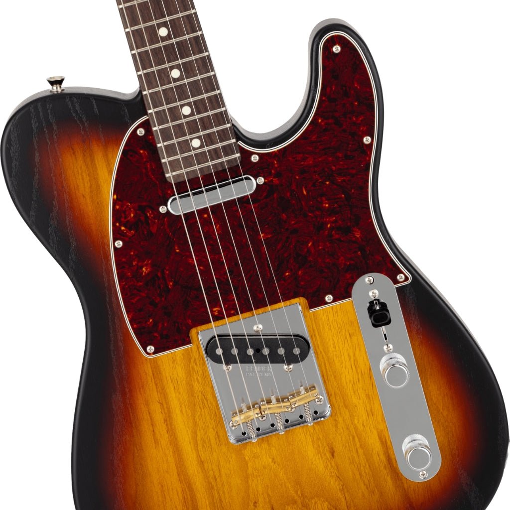 Fender Made in Japan Limited Raw Ash Telecaster - 3 Color Sunburst, Rosewood Fingerboard Electric Guitars Sky Music