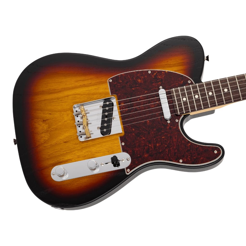 Fender Made in Japan Limited Raw Ash Telecaster - 3 Color Sunburst, Rosewood Fingerboard Electric Guitars Sky Music