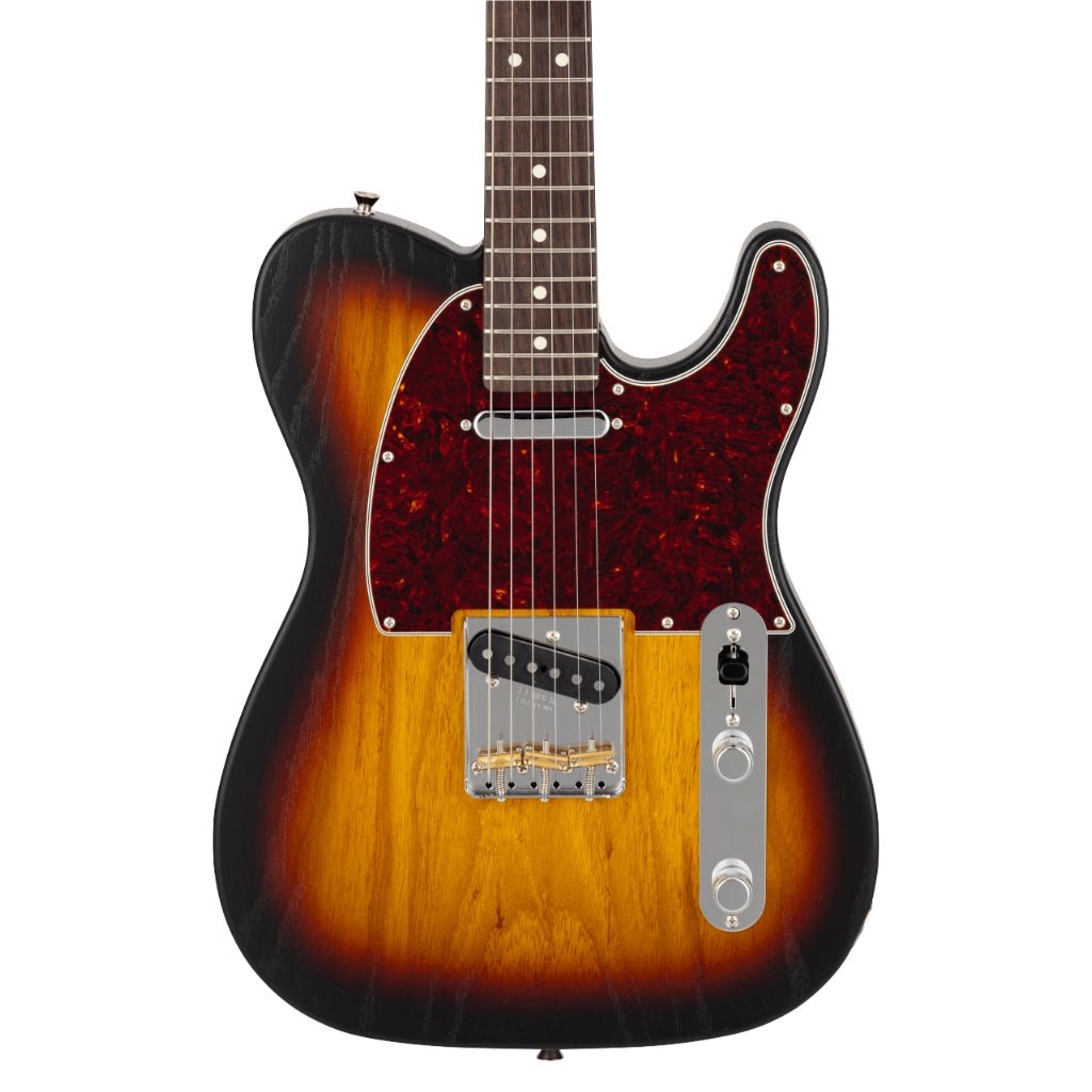 Fender Made in Japan Limited Raw Ash Telecaster - 3 Color Sunburst, Rosewood Fingerboard Electric Guitars Sky Music