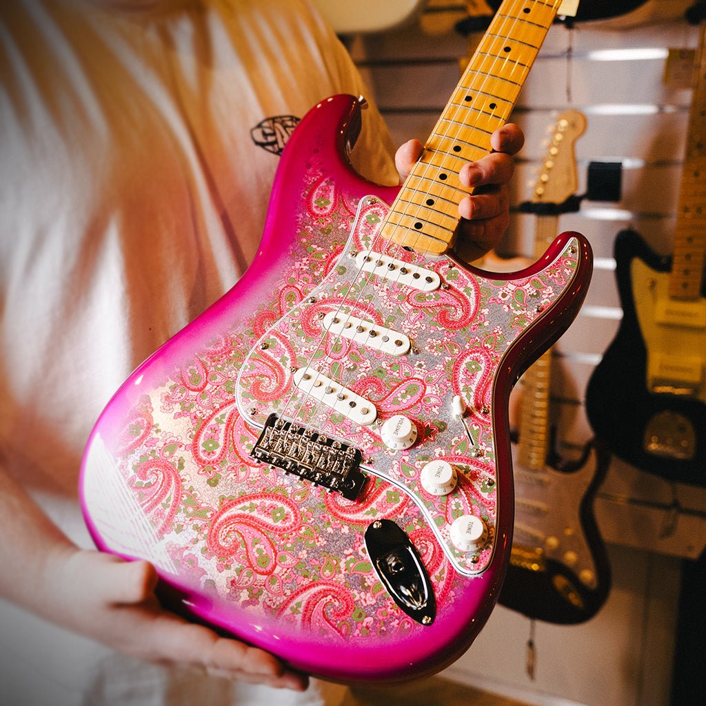 Fender Made in Japan Limited Stratocaster Maple Fingerboard Pink Paisley Electric Guitars Sky Music
