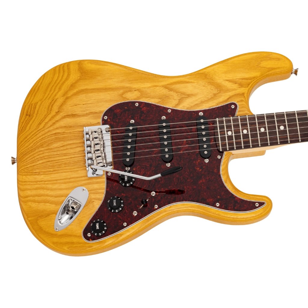 Fender Made in Japan Limited Stratocaster Raw Ash - Vintage Natural Electric Guitars Sky Music