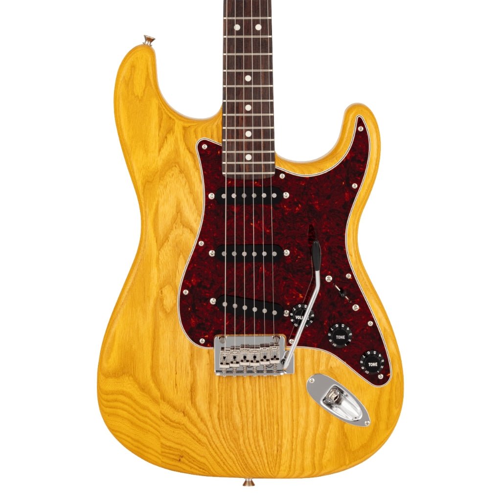 Fender Made in Japan Limited Stratocaster Raw Ash - Vintage Natural Electric Guitars Sky Music