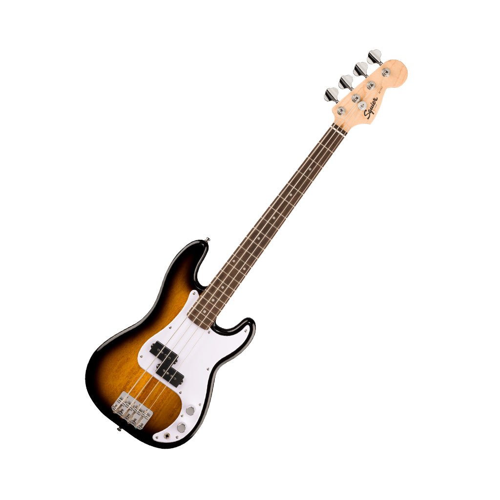 Fender Mini Precision Bass Laurel Fingerboard w/White Pickguard - 2-Color Sunburst Bass Guitars Sky Music