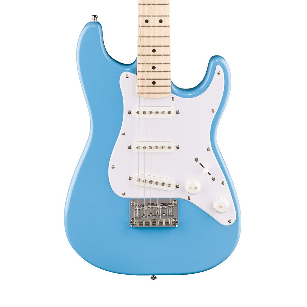 Fender Mini Stratocaster Maple Fingerboard w/White Pickguard - California Blue Electric Guitars Sky Music