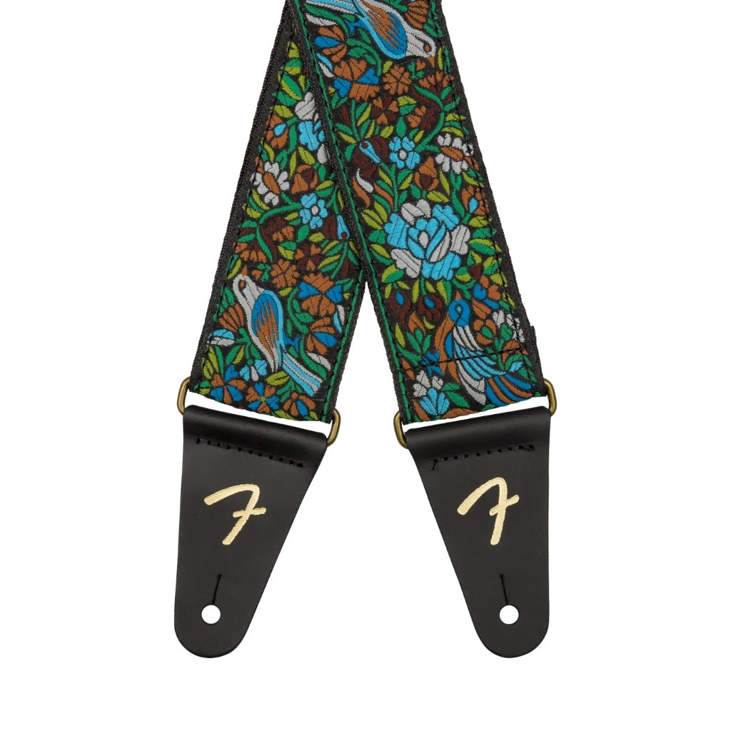 Fender Mosaic Jacquard Guitar Strap - Green, 2" Guitar Straps Sky Music