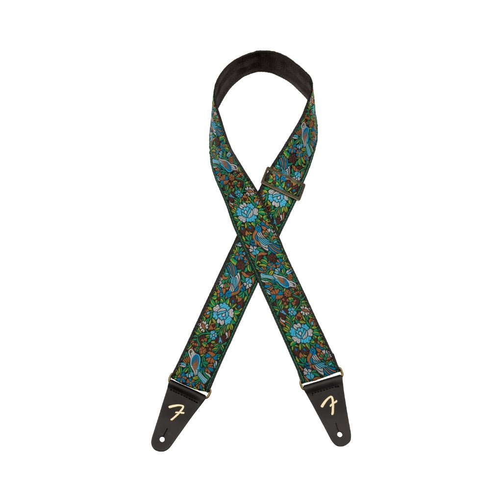 Fender Mosaic Jacquard Guitar Strap - Green, 2" Guitar Straps Sky Music