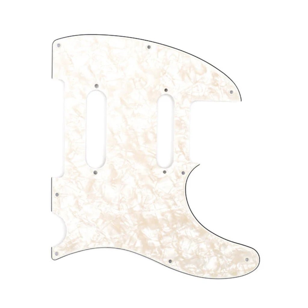 Fender Nashville Series Tele Pickguard - White Moto, 4-Ply Guitar Spare Parts Sky Music