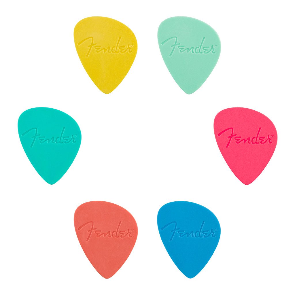 Fender Offset Multi Color Picks 6 Pack Guitar Picks Sky Music