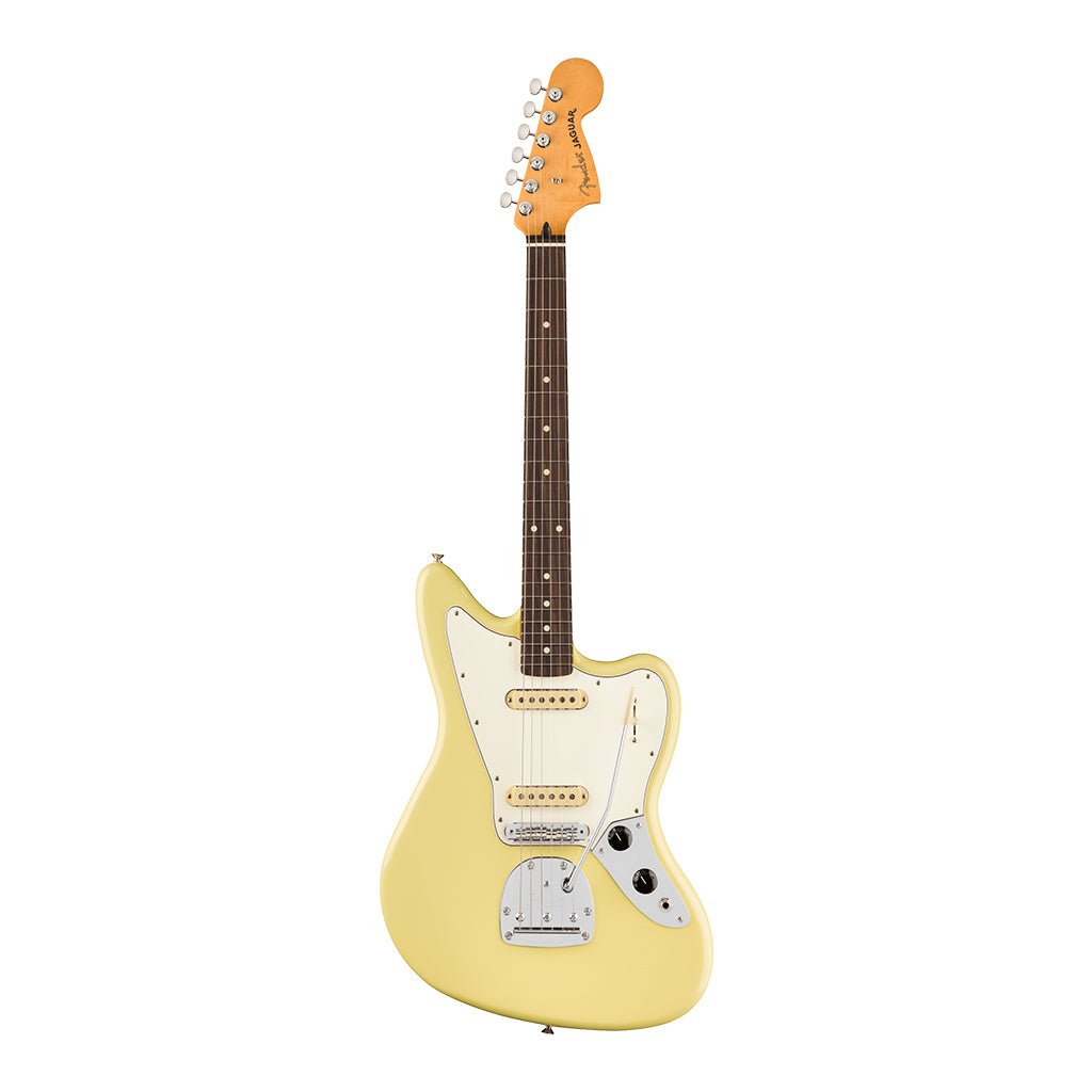 Fender Player II Jaguar Rosewood Fretboard Hialeah Yellow Electric Guitars Sky Music