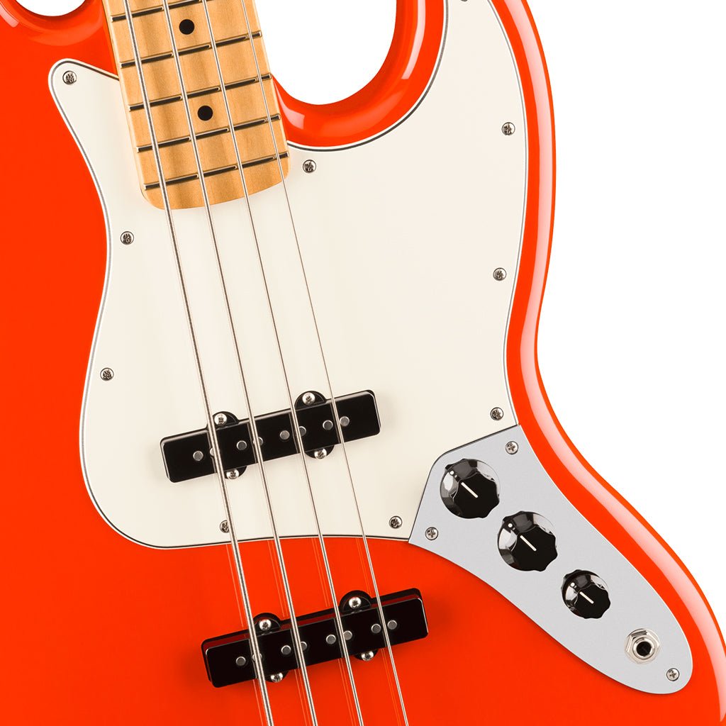 Fender Player II Jazz Bass Maple Fretboard Coral Red Bass Guitars Sky Music