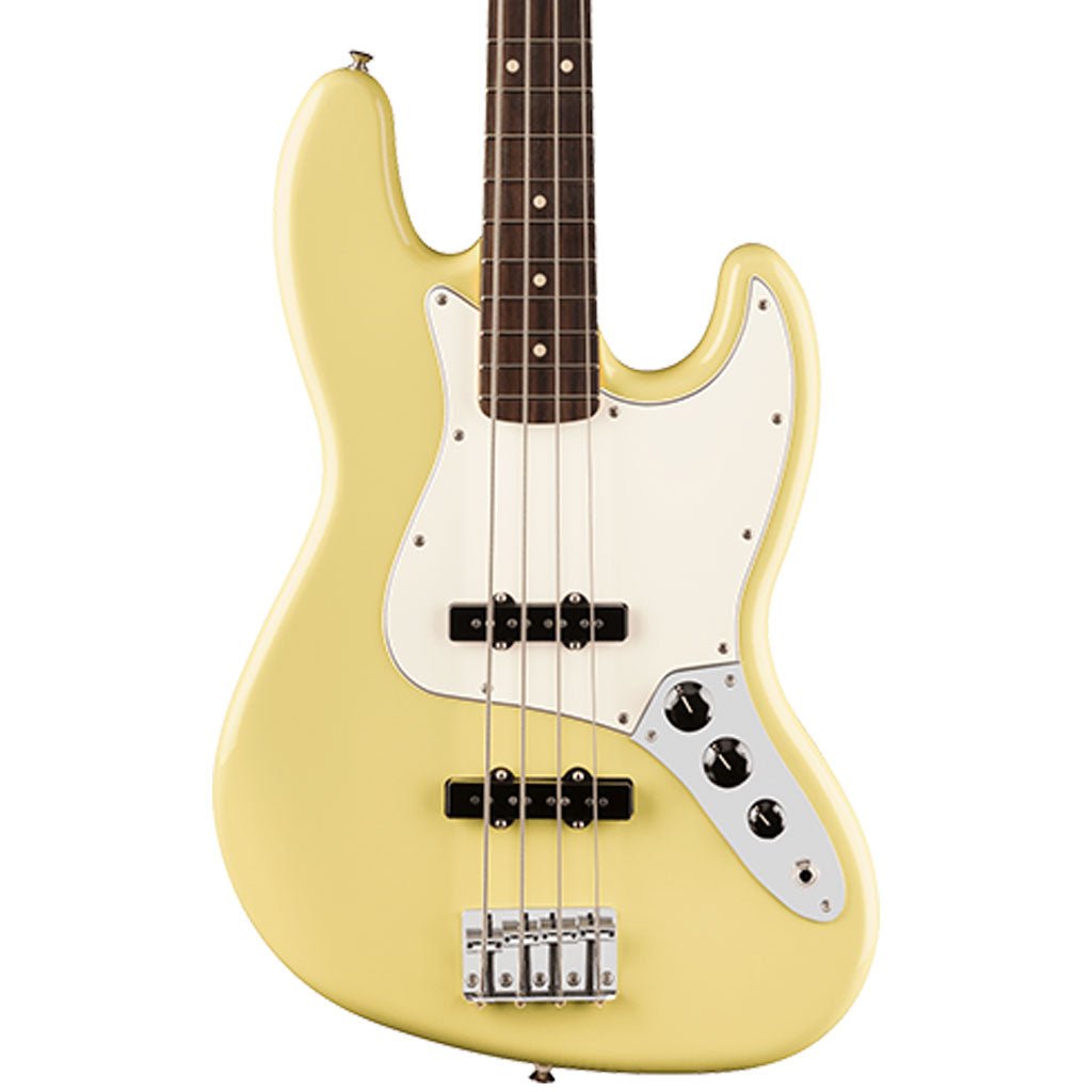 Fender Player II Jazz Bass Rosewood Fretboard Hialeah Yellow Bass Guitars Sky Music
