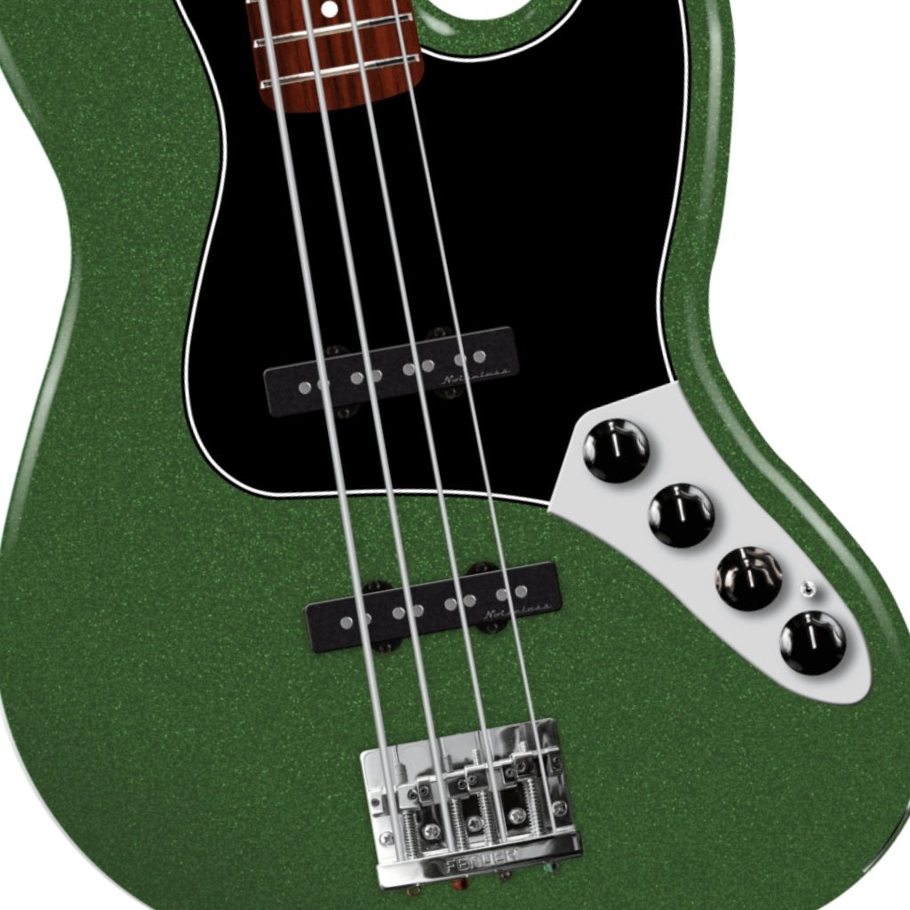 Fender Player II Modified Active Jazz Bass - Harvest Green Metallic, Rosewood Fingerboard Bass Guitars Sky Music