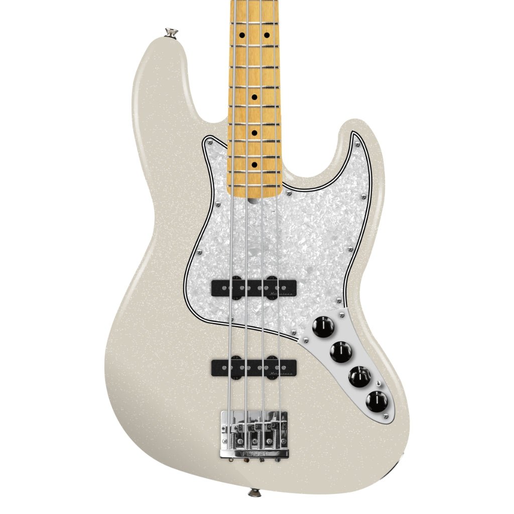 Fender Player II Modified Active Jazz Bass - Olympic Pearl, Maple Fingerboard Bass Guitars Sky Music