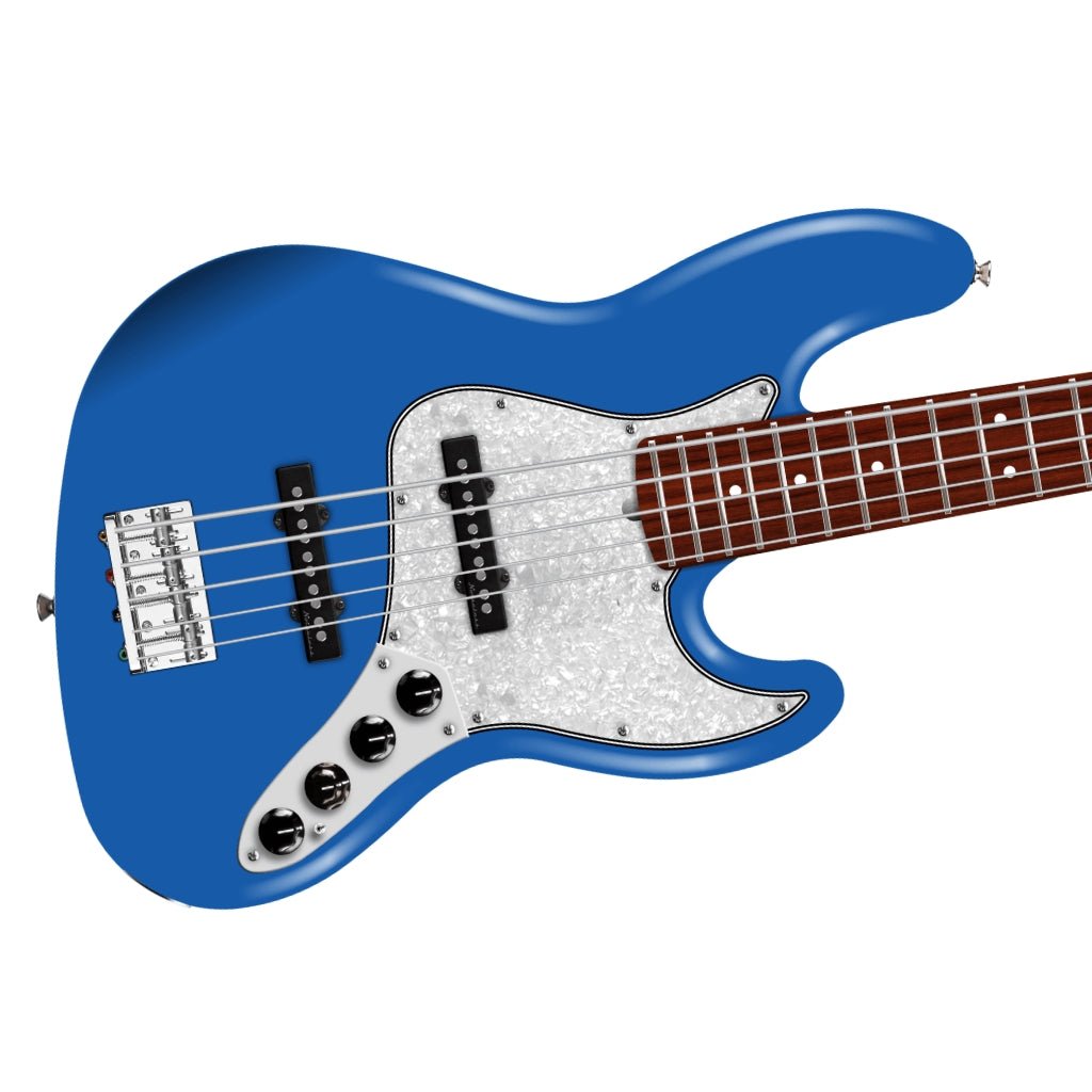 Fender Player II Modified Active Jazz Bass V - Electric Blue, Rosewood Fingerboard Bass Guitars Sky Music