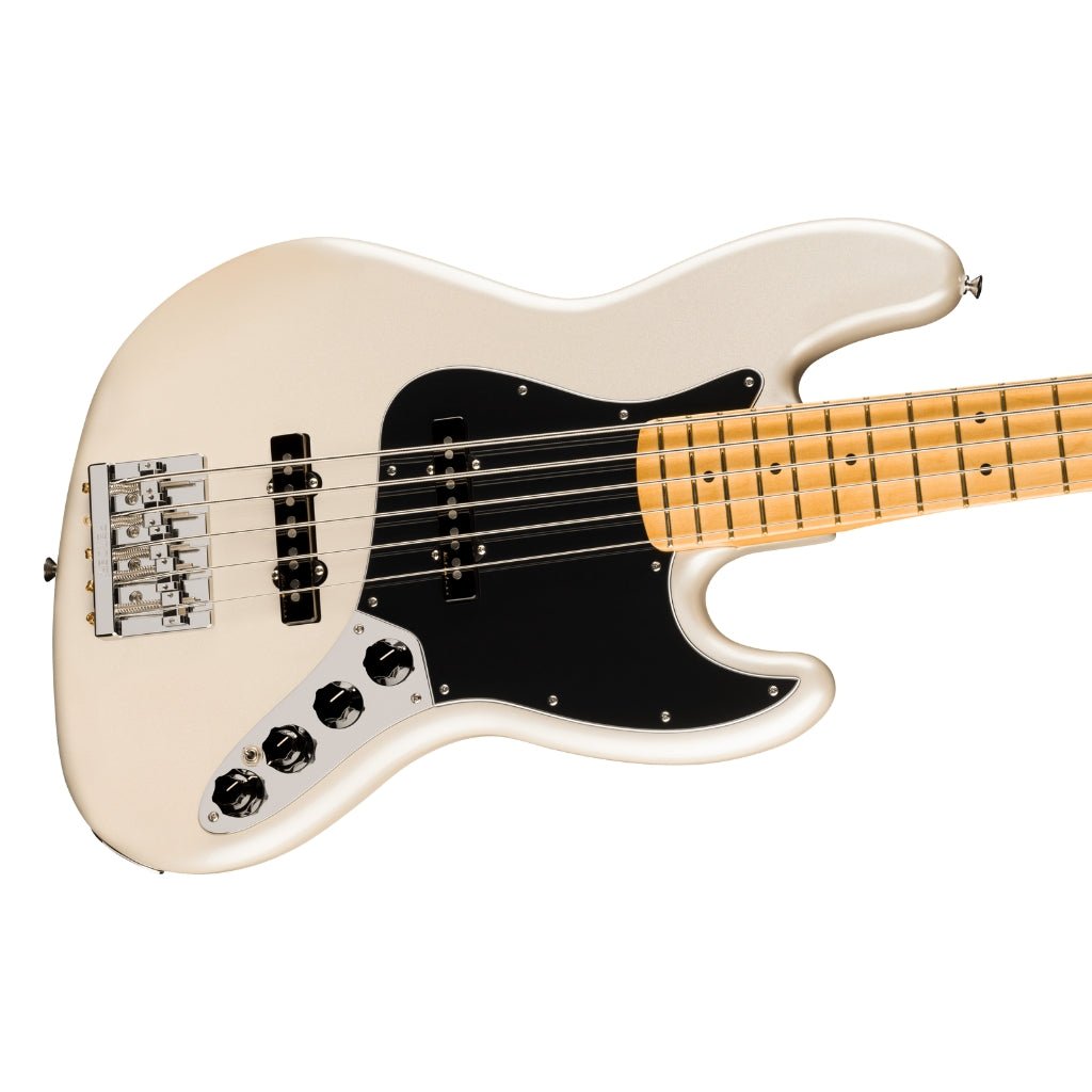 Fender Player II Modified Active Jazz Bass V - Olympic Pearl, Maple Fingerboard Bass Guitars Sky Music