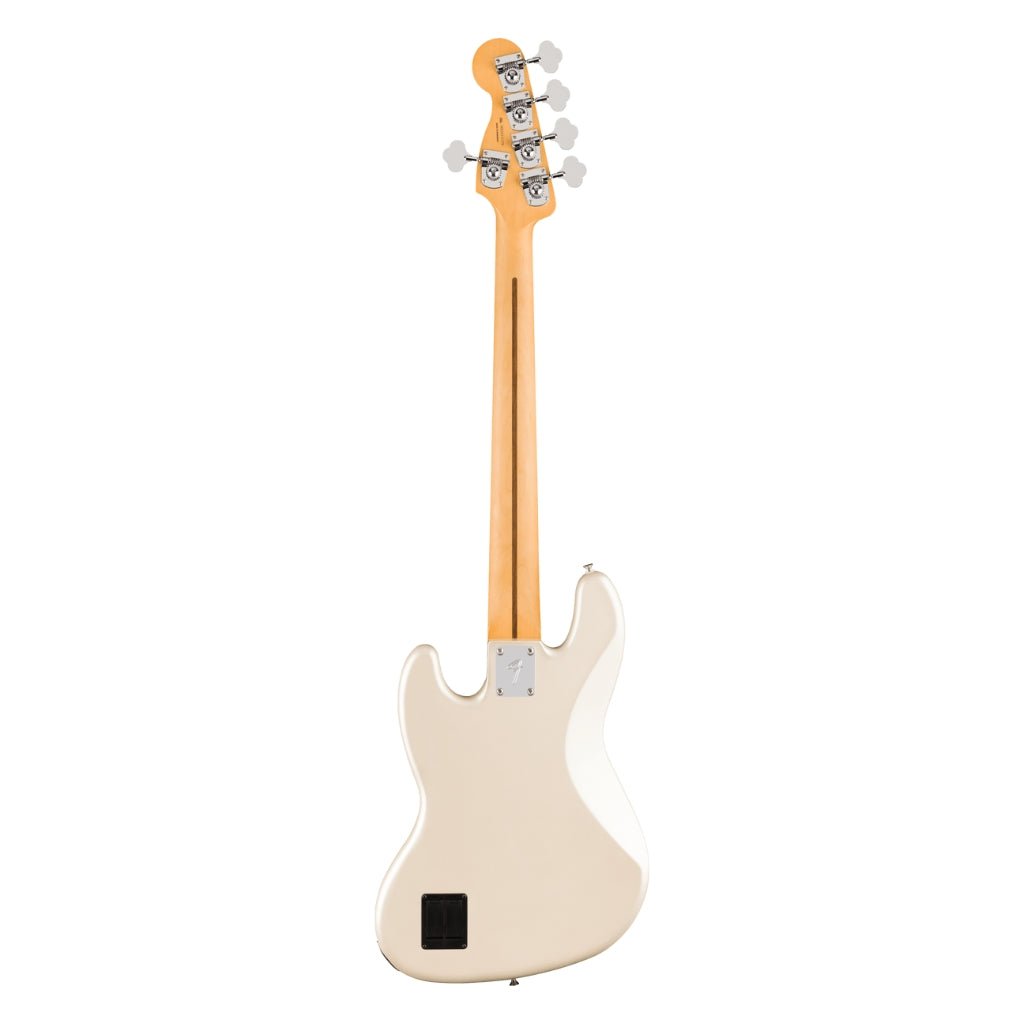 Fender Player II Modified Active Jazz Bass V - Olympic Pearl, Maple Fingerboard Bass Guitars Sky Music