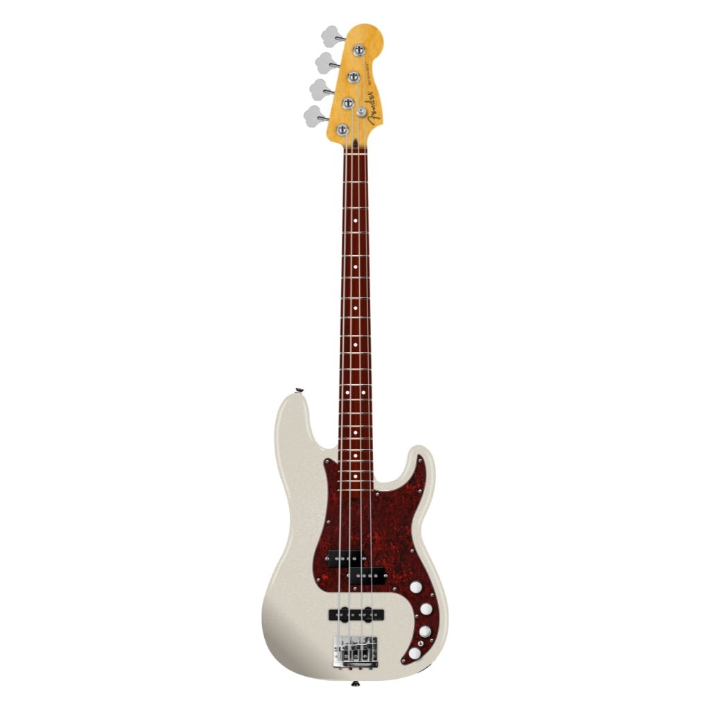 Fender Player II Modified Active Precision Bass - Olympic Pearl, Rose Fingerboard Bass Guitars Sky Music