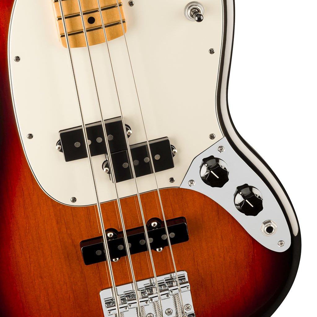 Fender Player II Mustang Bass Maple Fretboard 3 Color Sunburst Bass Guitars Sky Music