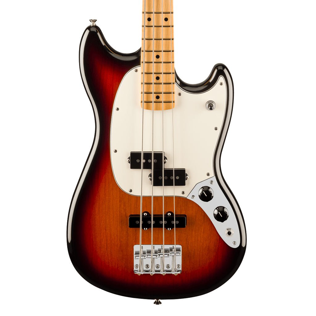 Fender Player II Mustang Bass Maple Fretboard 3 Color Sunburst Bass Guitars Sky Music