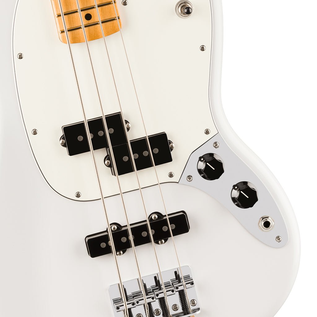Fender Player II Mustang Bass Maple Fretboard Polar White Bass Guitars Sky Music