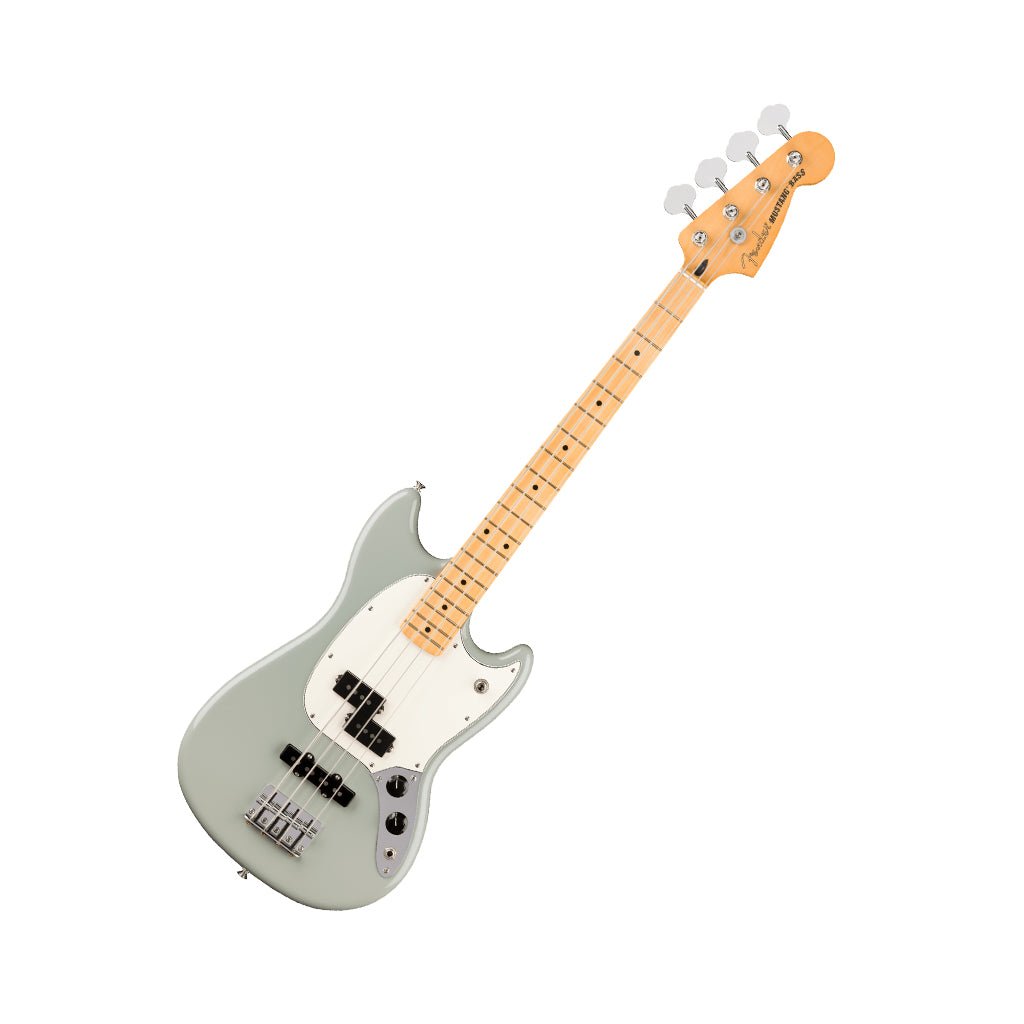 Fender Player II Mustang Bass PJ Maple Bass Guitar - Cactus Gray Bass Guitars Sky Music
