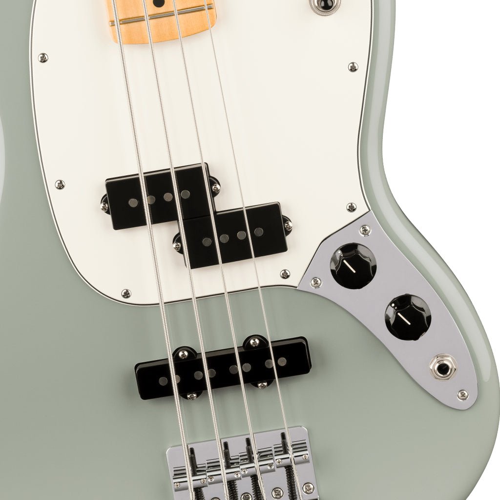 Fender Player II Mustang Bass PJ Maple Bass Guitar - Cactus Gray Bass Guitars Sky Music