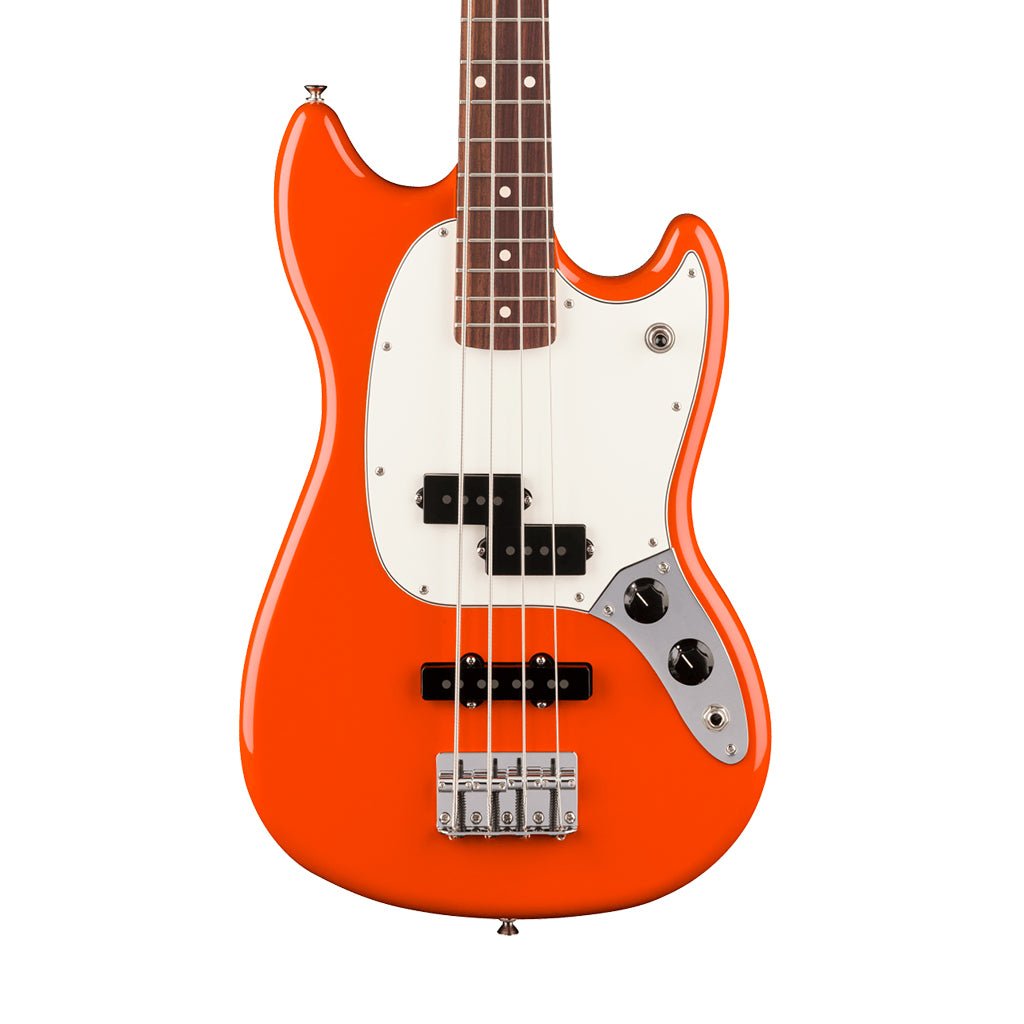 Fender Player II Mustang Bass PJ Rosewood Bass Guitar - Rallye Orange Bass Guitars Sky Music