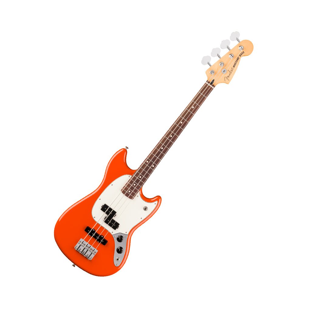 Fender Player II Mustang Bass PJ Rosewood Bass Guitar - Rallye Orange Bass Guitars Sky Music