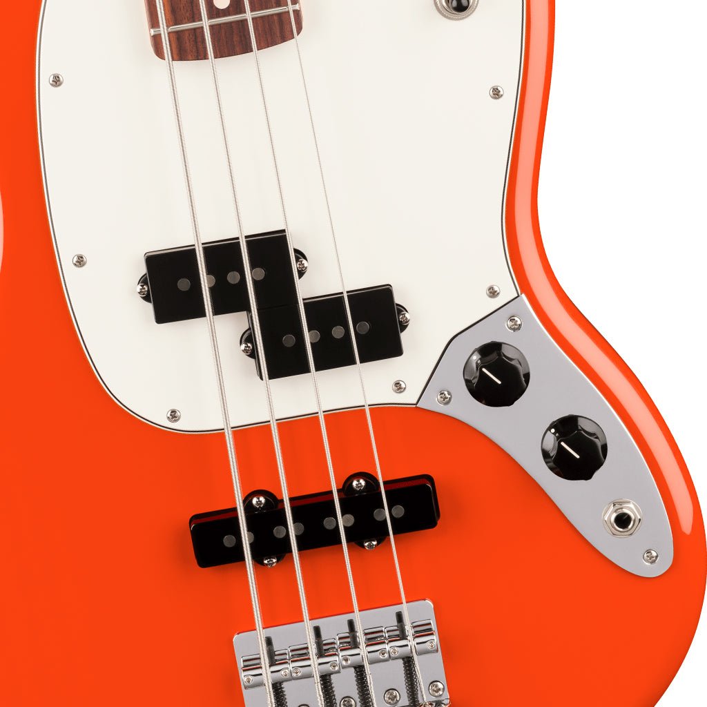 Fender Player II Mustang Bass PJ Rosewood Bass Guitar - Rallye Orange Bass Guitars Sky Music