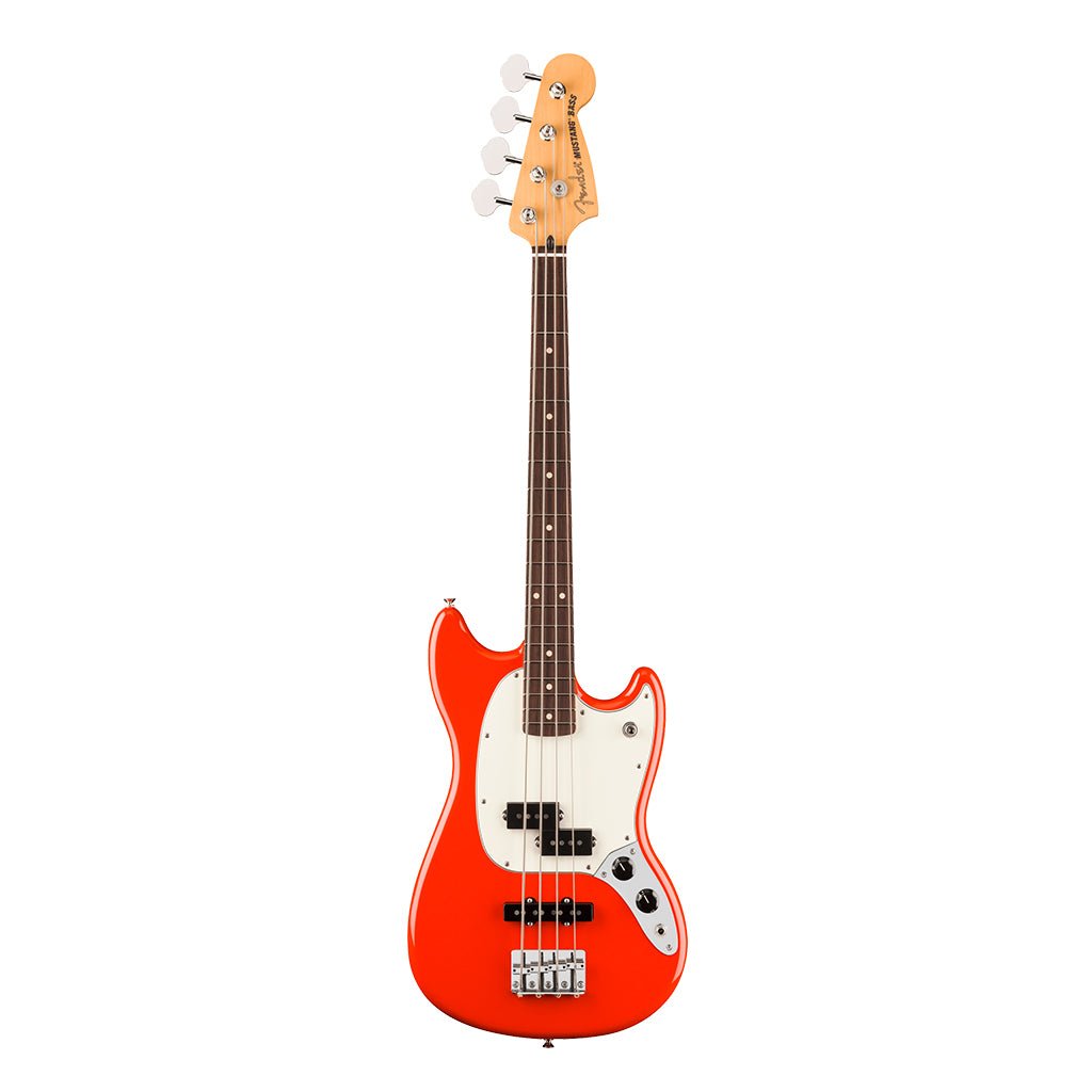 Fender Player II Mustang Bass Rosewood Fretboard Coral Red Bass Guitars Sky Music