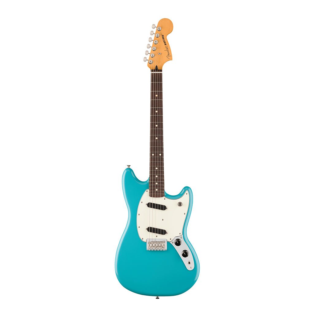 Fender Player II Mustang Rosewood Fretboard Aquatone Blue Electric Guitars Sky Music