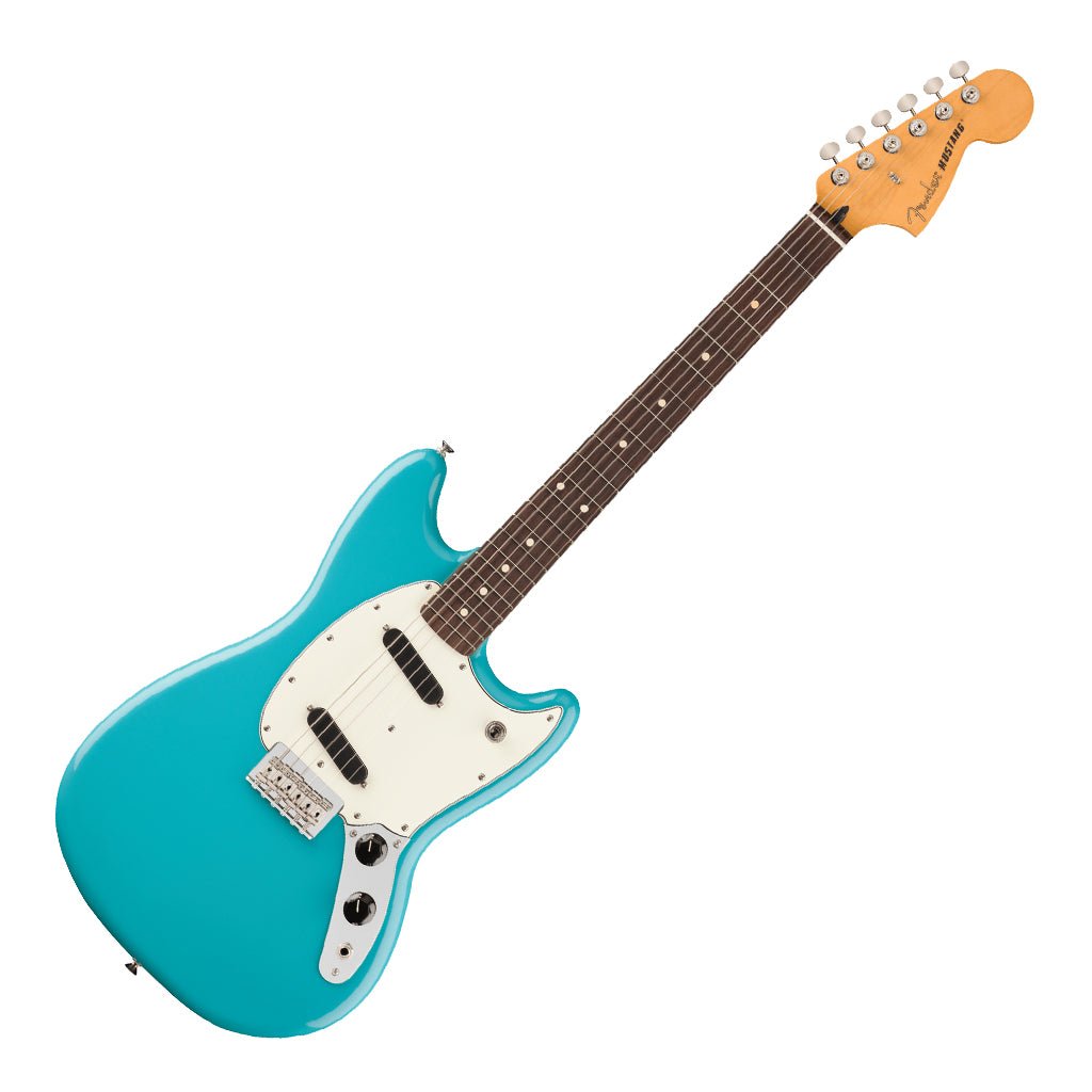 Fender Player II Mustang Rosewood Fretboard Aquatone Blue Electric Guitars Sky Music