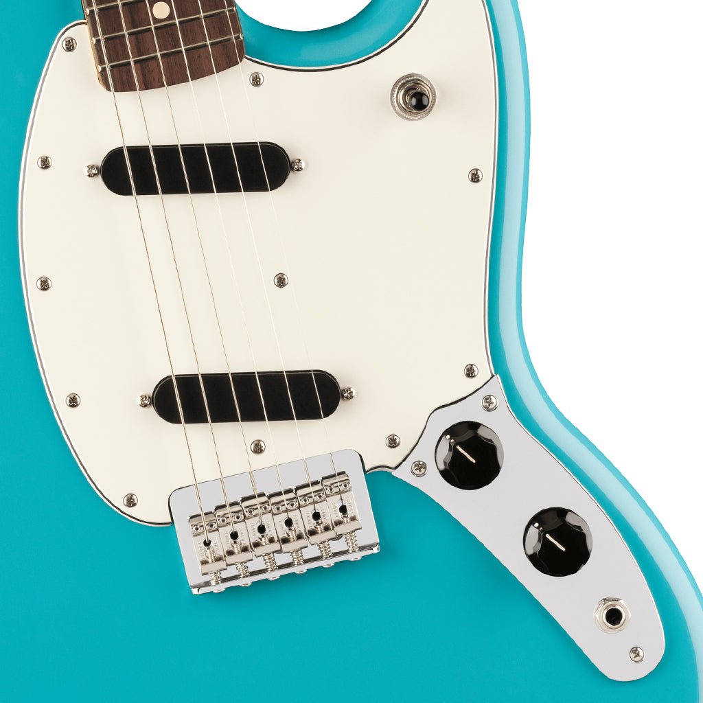Fender Player II Mustang Rosewood Fretboard Aquatone Blue Electric Guitars Sky Music